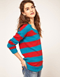 【英国代购】正品ASOS Jumper In Oversized Stripe