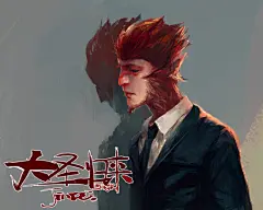 五只猴子-画画的金宇_大圣归来_涂鸦王国插画