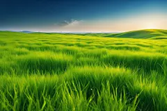 草丛自然风景摄影图