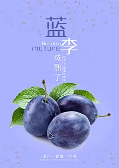李子宣传海报设计素材