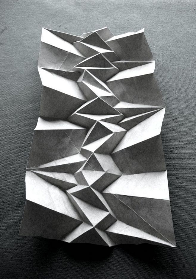 textural paper foldi...