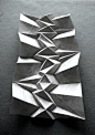 textural paper folding by paper artist Andrea Russo http://www.flickr.com/photos/9874847@N03/collections/ #pleats #paper_art