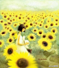 我希望我身边永远有向日葵的陪伴，就像阳光和你在我身边！