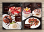 Print design of Menu for restaurant : print design of menu for restaurant. Food photo, collage