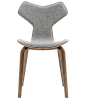 Grand Prix chair Arne Jacobsen front upholstered hallingdal oak veneer base