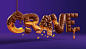 Cadbury CRAVE三维立体字设计欣赏