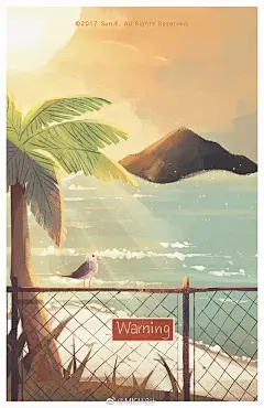 #设计秀#早上好！分享一组超梦幻的插画设计~~ ​​​​