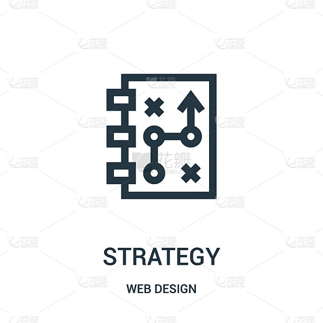 strategy icon vector from web design collection. T素材-花瓣网