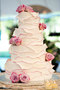 #翻糖蛋糕#创意鲜花鲜花翻糖蛋糕，这个翻糖蛋糕就如同是层层花瓣~