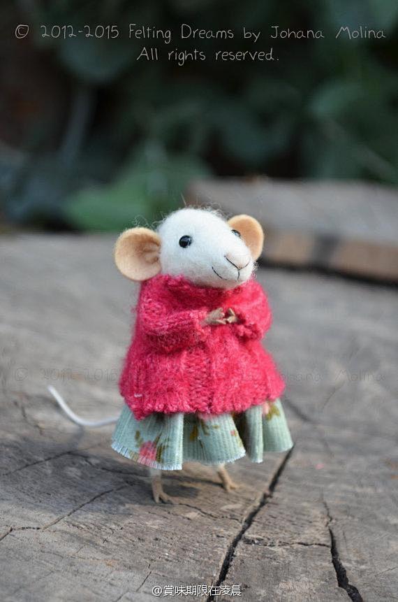 羊毛毡小鼠续