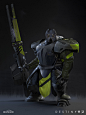 Destiny 2: Bracus Zahn, Adrian Majkrzak : Concept for Bracus Zahn, main boss of The Arms Dealer strike in Destiny 2.