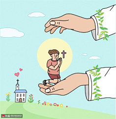 宗教插画基督教插画