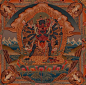 Vajrayogini Chakrasamara | ... der Heruka Chakrasamvara, in Yab Yum vereint mit seiner Prajna