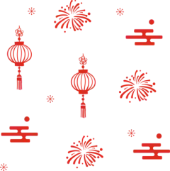 【米图网-52mitu.com】灯笼 烟花 喜庆 喜气 云朵 祥云 中国风 春节 过年 春节元素 过年元素矢量过年元素合集