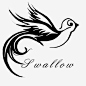 简约燕子Logo图标高清素材 logo 大气 燕子 燕子LOGO 现代 简约 黑白 免抠png 设计图片 免费下载