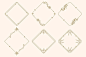 欧式复古花纹装饰边框矢量图设计素材