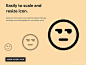 50个简洁特色的表情线性图标素材 图标icon 