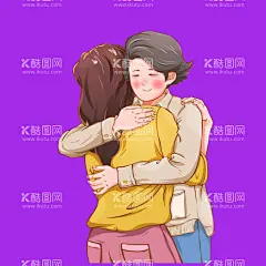 手绘亲子母子  - 源文件下载【酷图网】手绘亲子母子,手绘亲子,手绘母子,亲子,母子