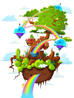 【米图网-52mitu.com】树木 卡通 手绘f树木