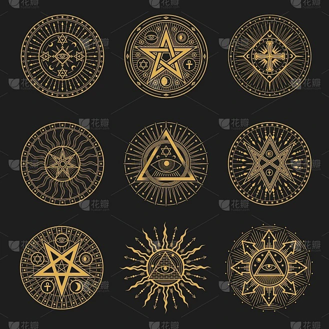 神秘学，神秘学，炼金术和占星术素材-花瓣网