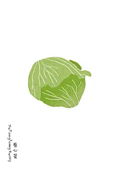 一颗卷心菜
#食材##插画##美食##时尚##手绘#