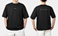 2049黑色白色米色T恤短袖半袖企业vi样机贴图psd设计素材-淘宝网
