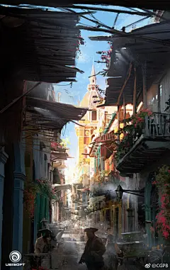 本人在参与育碧大作 #刺客信条：黑旗# 时画的作品。 ​​​​