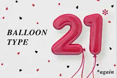 装饰字体英文数字符号宣传设计广告包装名片创意气球字体PSD-淘宝网