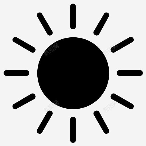 太阳晴朗的一天早晨图标 免费下载 页面网页 平面电商 创意素材