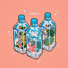 插画师MEYOCO青春可爱，充满粉色气息的一组美少女插画~