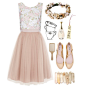 A fashion look from July 2013 featuring crop shirts, tulle skirt and Christian Dior. Browse and shop related looks.