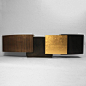 Gary Magakis Blackened Gilt Steel and Bronze Console - Todd Merrill: