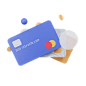 信用卡3D插图