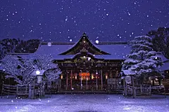 古风建筑 雪景 ​​​