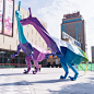 大型雕塑定制户外景观公园林广场玻璃钢切面恐龙动物商场美陈摆件-淘宝网