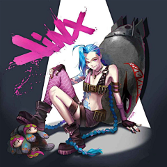 菠萝大大采集到Jinx(　ﾟ∀ﾟ) ﾉ♡暴走萝莉金克丝