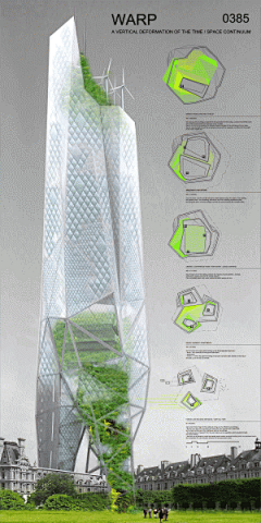 灵感酷丨ideakoool采集到丨A丨创意高层建筑塔楼设计