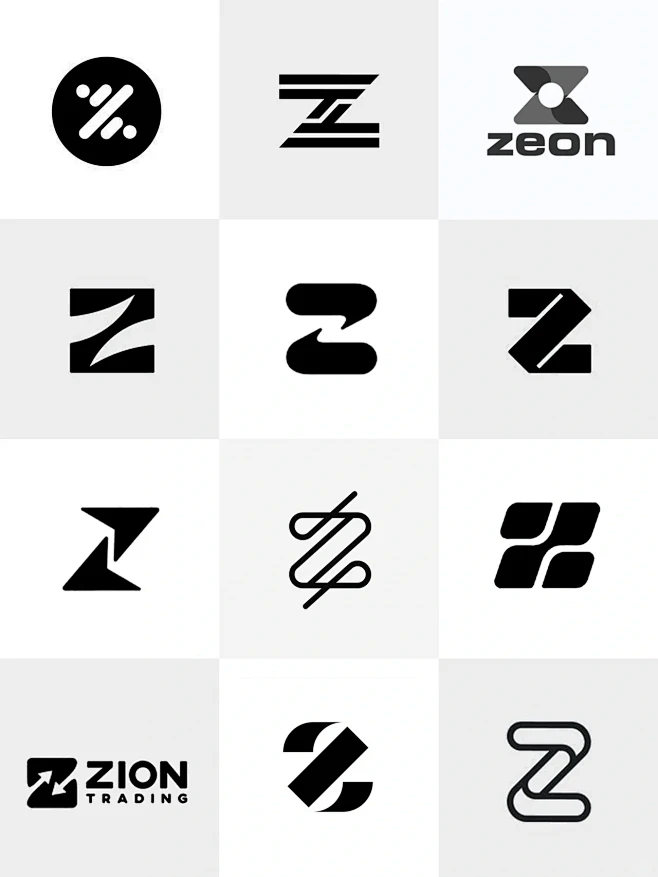 简约logo设计分享| 第24期字母Z-花瓣网