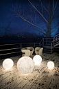 Ex Moon - General lighting by IN-ES.ARTDESIGN | Architonic : Ex moon 1 ø 50 Outdoor lighting / E27 (max 70w power light) IP 65 Materials: laprene, nebulite IN-ES03001 Ex moon 2 ø 70 Outdoor lighting / E27 (max..