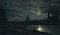 Johan Christian Dahl - View of Dresden by Moonlight - Google Art Project - Johan Christian Dahl - Wikipedia, the free encyclopedia