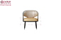 卡迪亚现代轻奢家具系列909C现代欧式书椅（D类半皮）-现代欧式轻奢时尚家具品牌图片及价格-卡迪亚白金系列-金凯莎高端欧美家居品牌官网