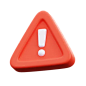 Warning 3D Icon