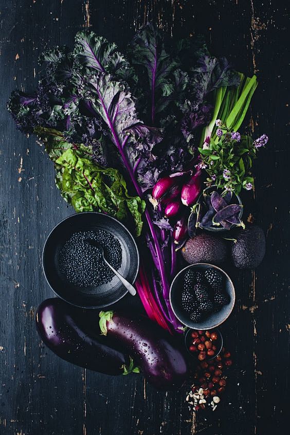 Purple Kale, Aubergi...