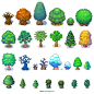 @chickysprout Just a bunch of pixel trees from various (old) projects
