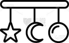 轮廓,计算机图标,玩具,可爱的,就寝时间,护士,请柬,儿童,问候,爱