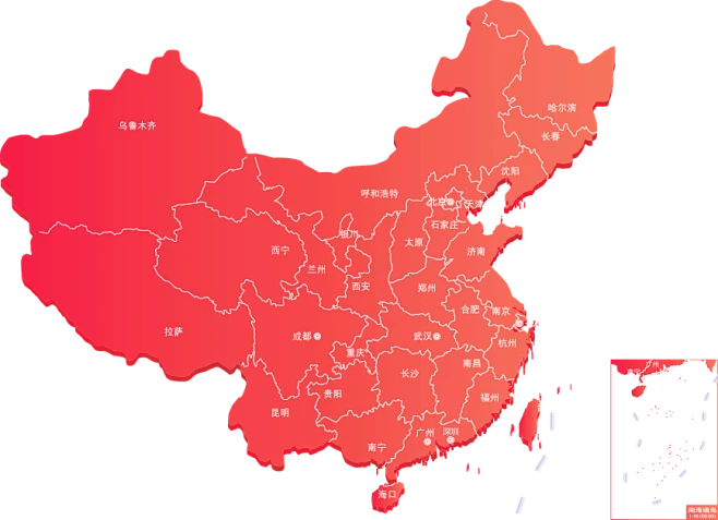 红地图 png