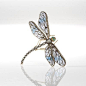 图喜欢:An Art Nouveau chalcedony, diamond and enamel dragonfly brooch, - 图喜欢 image.cn@北坤人素材