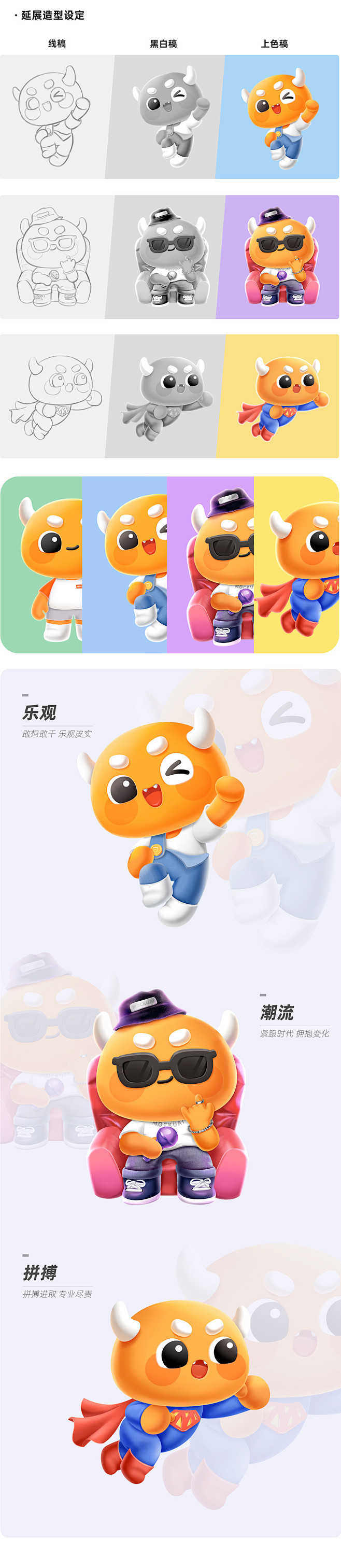 魔小筷IP形象2.0升级平面设计