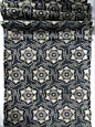 Antique Katazome Indigo Cotton, Japanese Meiji / Taisho era folk textile