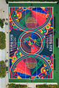 Talented artist we follow for ages Matt W. Moore shared his latest project done later last year at Art Basel Miami 2017. It is a 1st Chapter of a special collaboration with Remi Martin that lead to  basketball court design during the art fair at 'The W' S